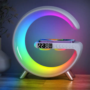 RGB G-LAMP  FAST WIRELESS CHARGING  BLUETOOTH SPEAKER G-63 Gadget Bazaar